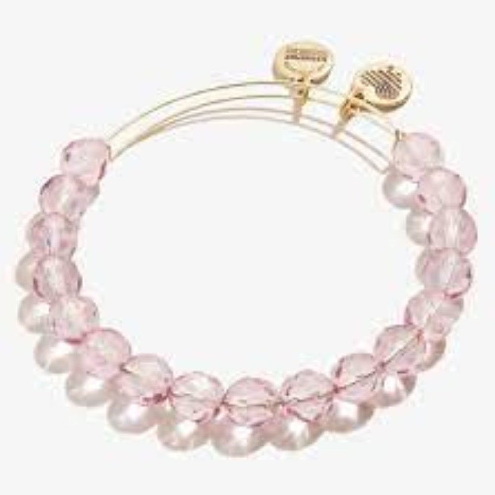 ALEX AND ANI Luna Beaded Bangle Lavender